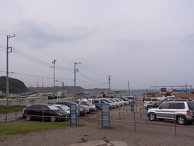 和田海水浴場の無料駐車場